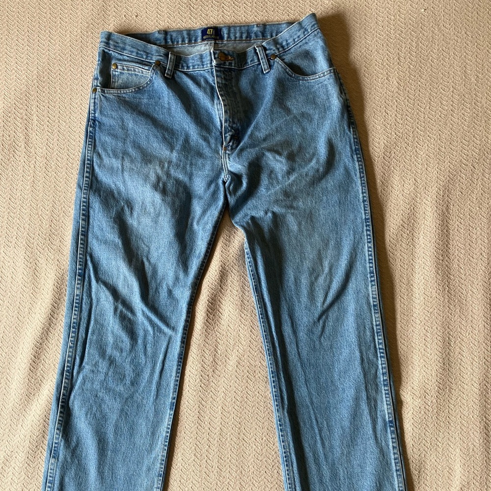 Wrangler 47 MWZ 36x34 Stone Washed Jeans #5241